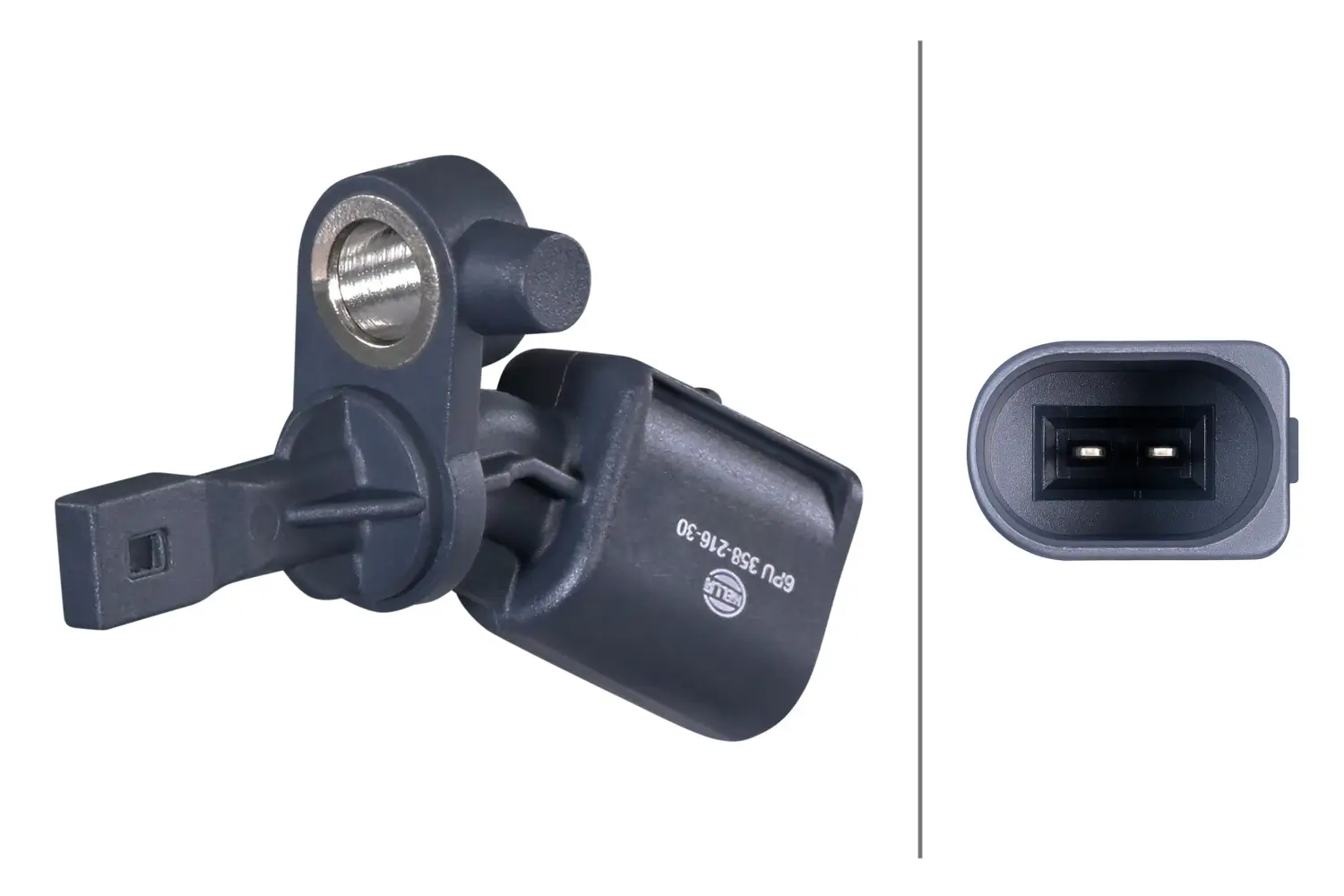 Sensor, Raddrehzahl Hinterachse rechts HELLA 6PU 358 216-301