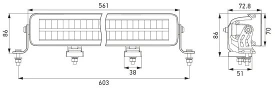 Fernscheinwerfer 12 V 24 V vorne HELLA 1FJ 358 236-041 Bild Fernscheinwerfer 12 V 24 V vorne HELLA 1FJ 358 236-041