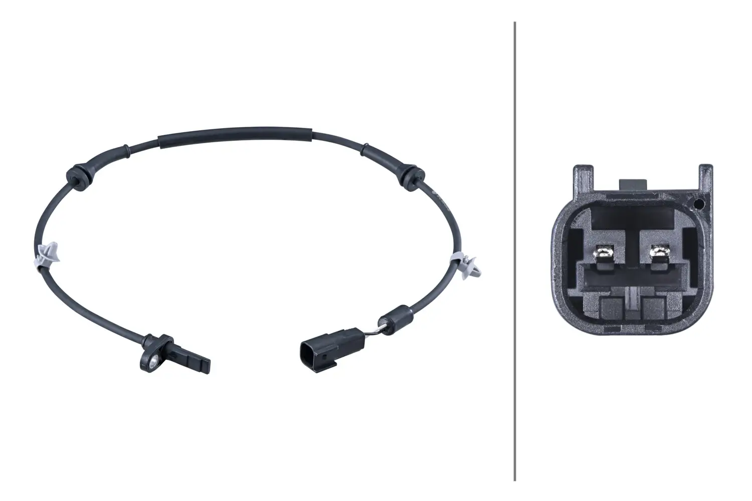 Sensor, Raddrehzahl Vorderachse HELLA 6PU 358 252-001