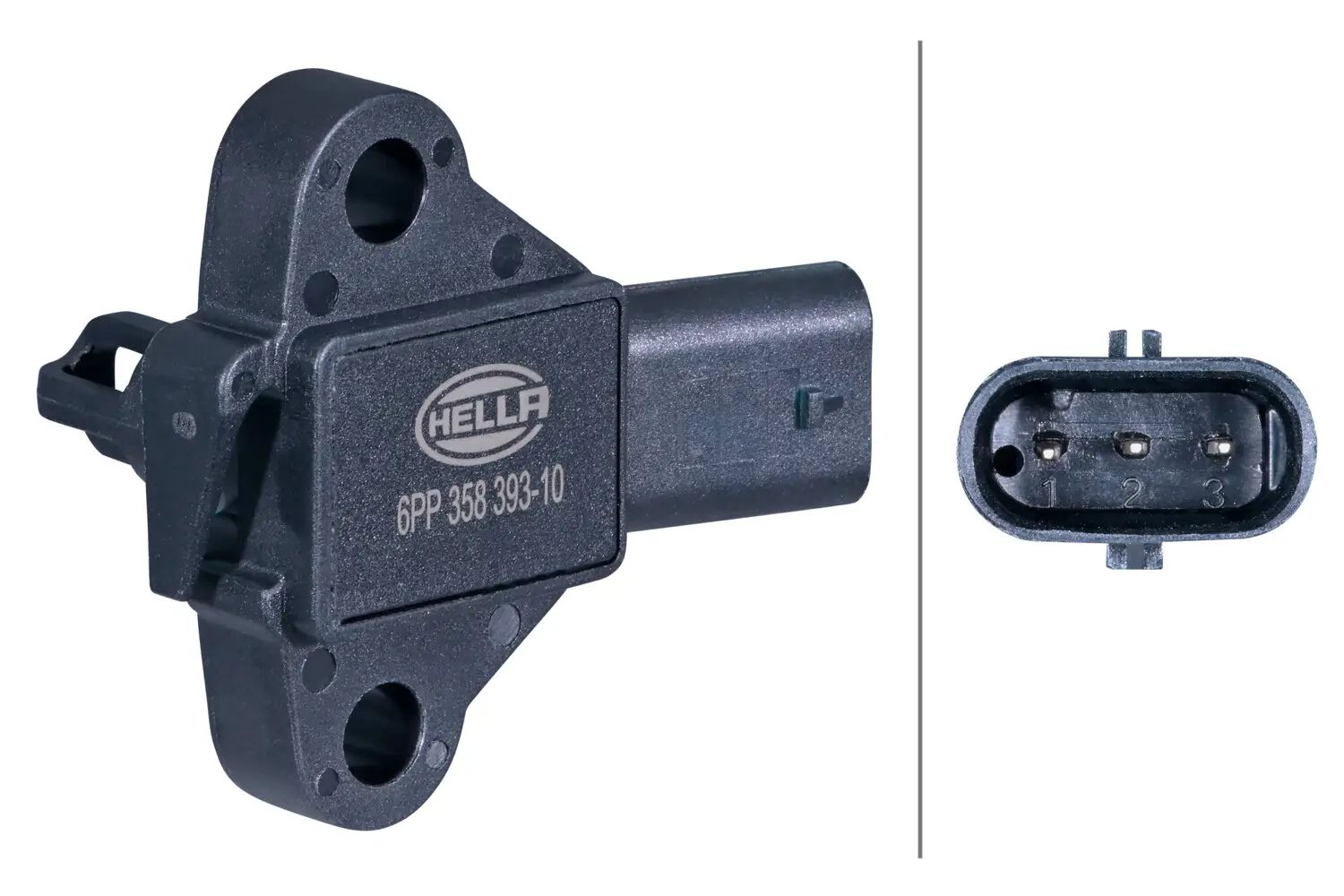 Sensor, Ladedruck 5 V HELLA 6PP 358 393-101