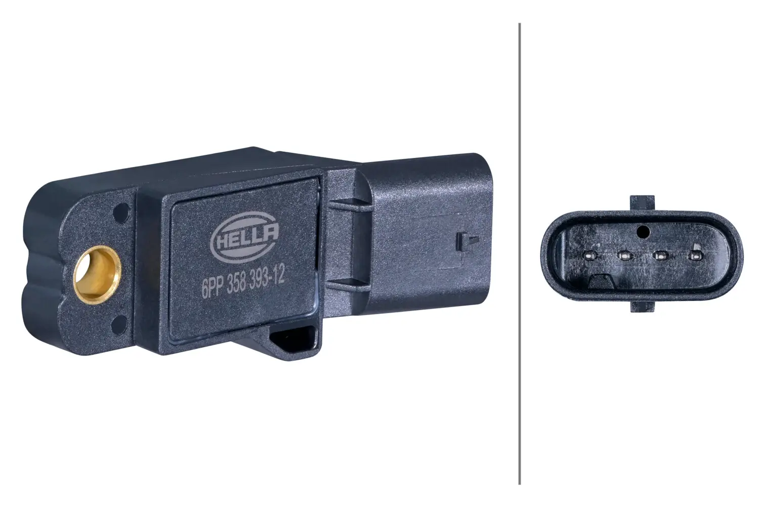 Sensor, Saugrohrdruck 5 V HELLA 6PP 358 393-121