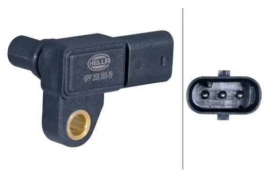 Sensor, Ladedruck 5 V HELLA 6PP 358 393-191 Bild Sensor, Ladedruck 5 V HELLA 6PP 358 393-191
