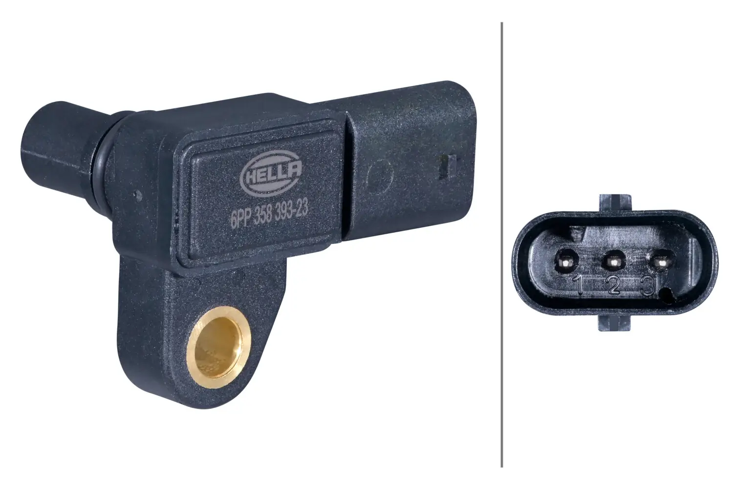 Sensor, Ladedruck 5 V HELLA 6PP 358 393-231