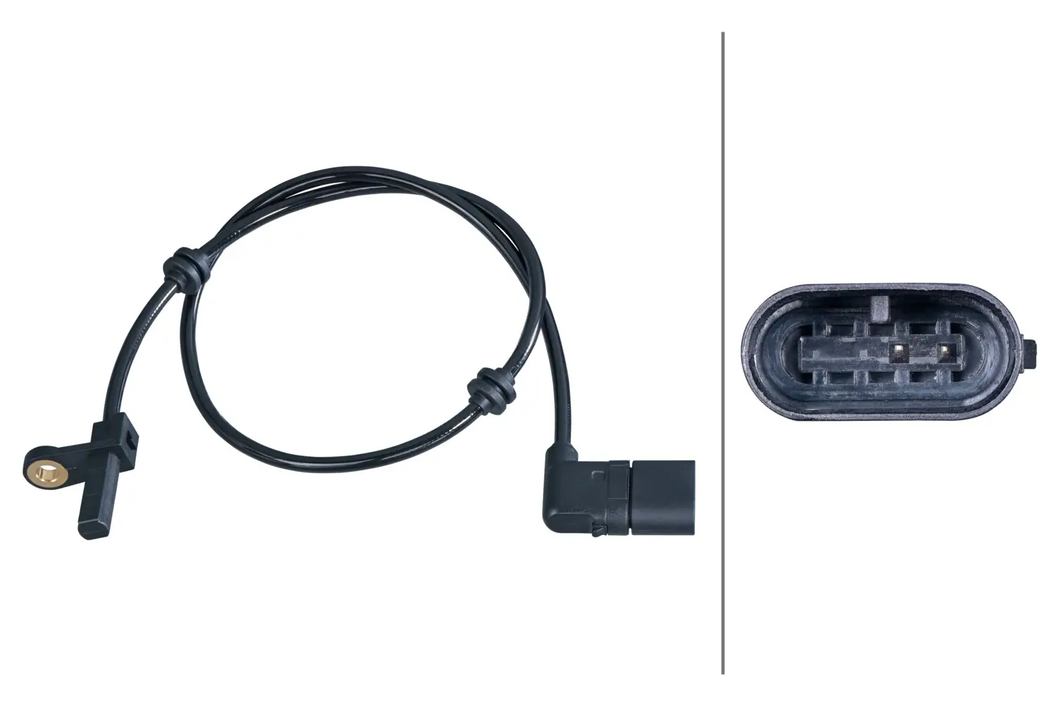 Sensor, Raddrehzahl Hinterachse rechts HELLA 6PU 358 417-111