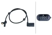 Sensor, Raddrehzahl Hinterachse rechts HELLA 6PU 358 417-111