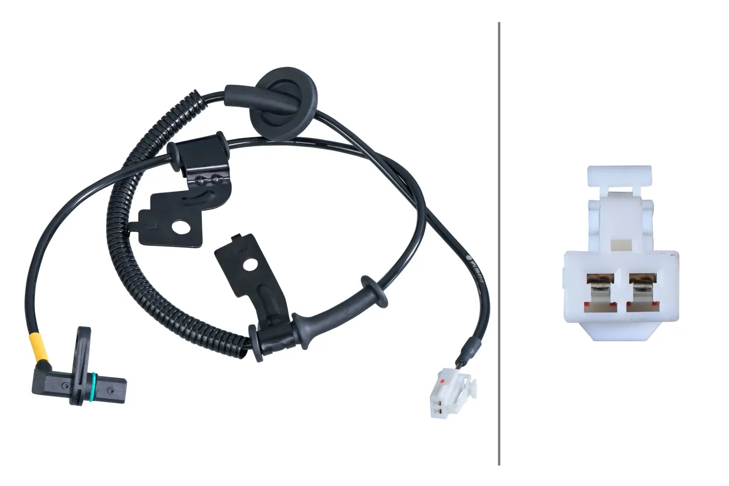 Sensor, Raddrehzahl Hinterachse links HELLA 6PU 358 417-171