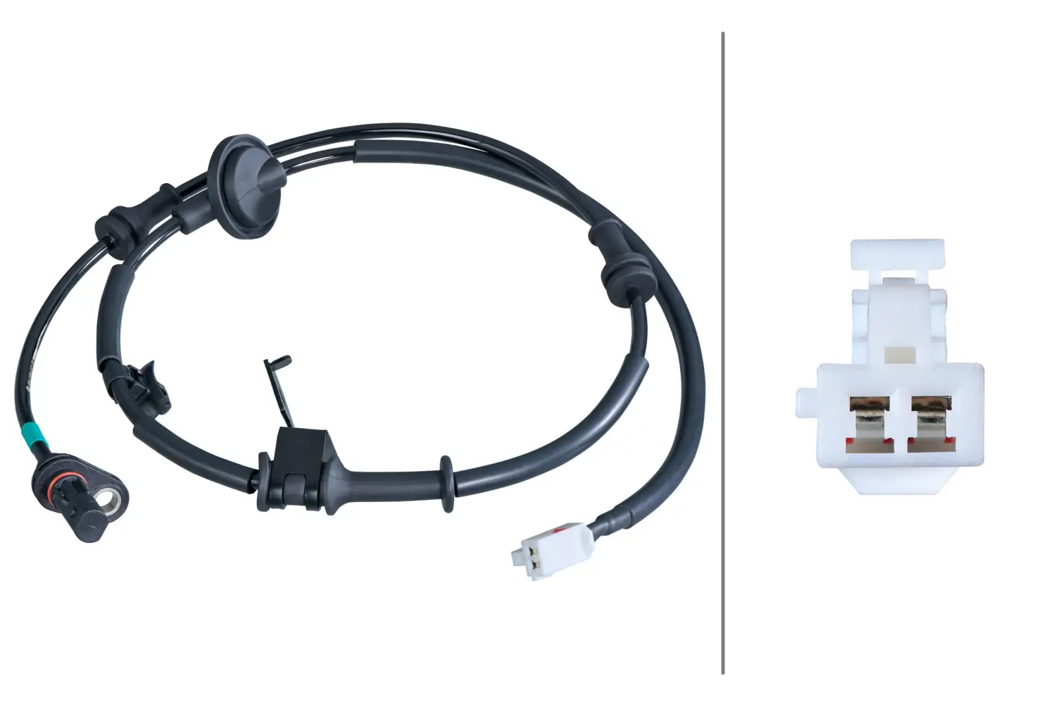 Sensor, Raddrehzahl Hinterachse links HELLA 6PU 358 417-191