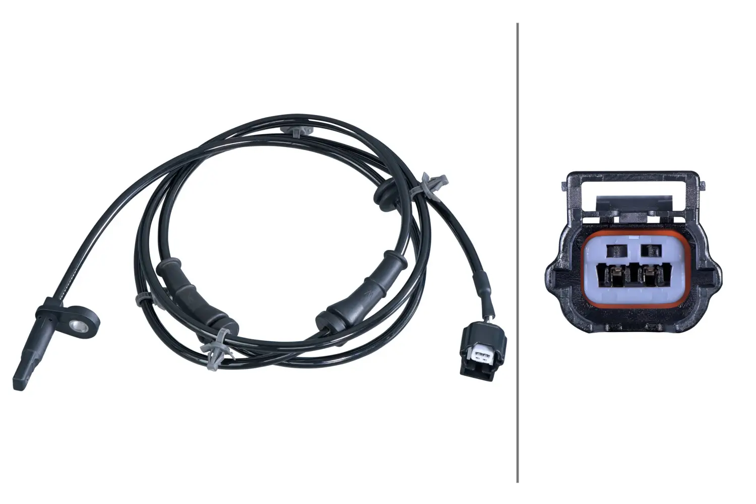 Sensor, Raddrehzahl Vorderachse rechts HELLA 6PU 358 417-341