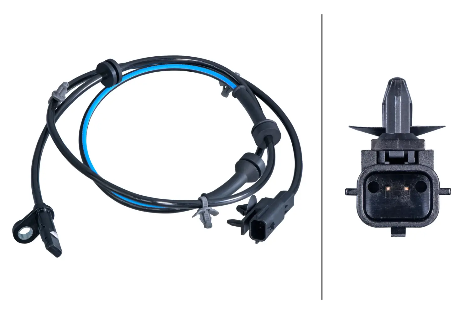 Sensor, Raddrehzahl Vorderachse HELLA 6PU 358 418-311