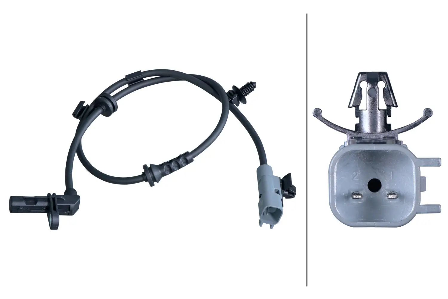 Sensor, Raddrehzahl Vorderachse links HELLA 6PU 358 418-411