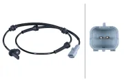 Sensor, Raddrehzahl Vorderachse HELLA 6PU 358 422-431