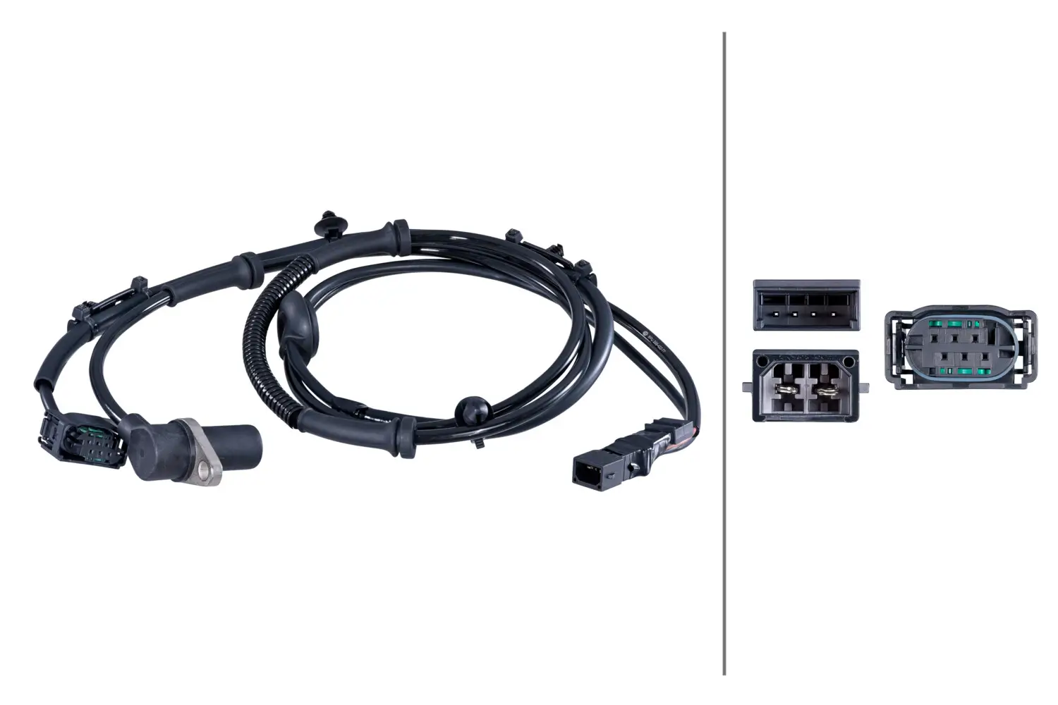 Sensor, Raddrehzahl Hinterachse links HELLA 6PU 358 422-771