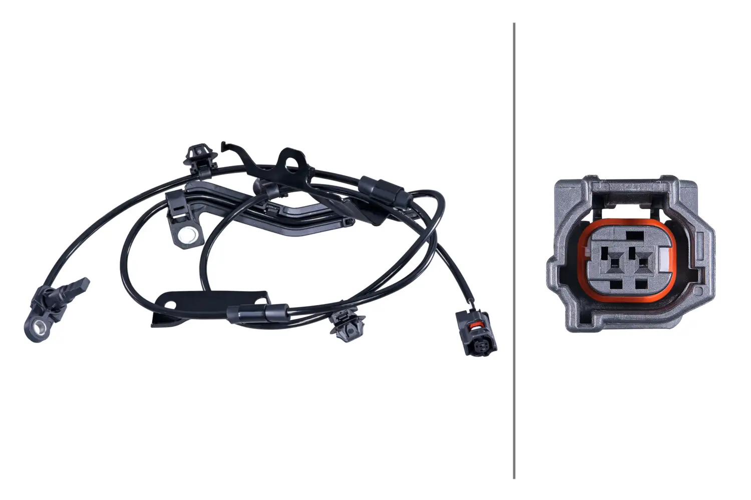Sensor, Raddrehzahl Vorderachse links HELLA 6PU 358 422-871