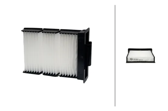 Filter, Innenraumluft HELLA 8ZC 366 120-641 Bild Filter, Innenraumluft HELLA 8ZC 366 120-641