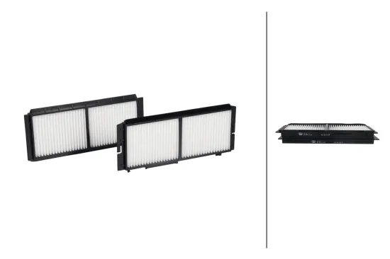 Filter, Innenraumluft HELLA 8ZC 366 121-831 Bild Filter, Innenraumluft HELLA 8ZC 366 121-831