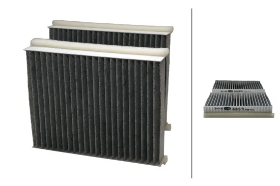 Filter, Innenraumluft HELLA 8ZC 366 122-771 Bild Filter, Innenraumluft HELLA 8ZC 366 122-771