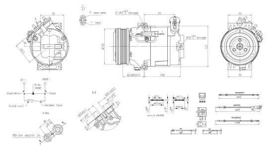 Kompressor, Klimaanlage 12 V HELLA 8FK 366 200-221 Bild Kompressor, Klimaanlage 12 V HELLA 8FK 366 200-221