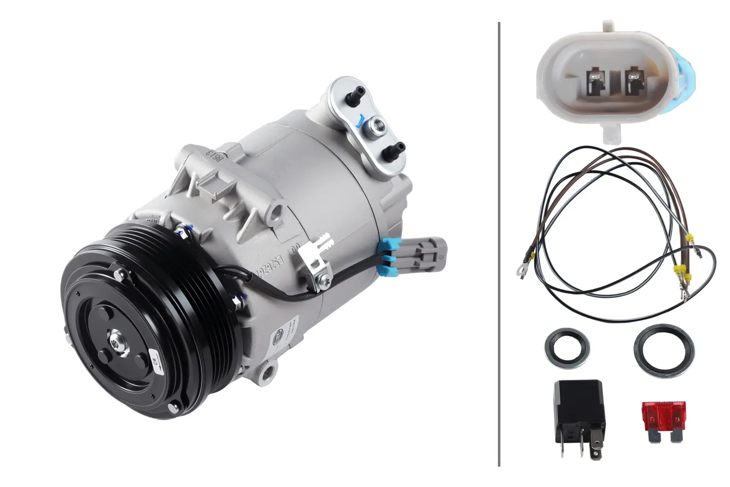 Kompressor, Klimaanlage 12 V HELLA 8FK 366 200-221