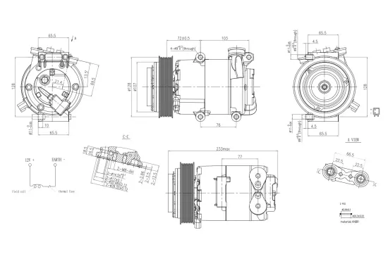 Kompressor, Klimaanlage 12 V HELLA 8FK 366 200-321 Bild Kompressor, Klimaanlage 12 V HELLA 8FK 366 200-321