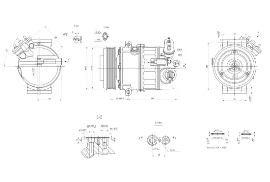 Kompressor, Klimaanlage 12 V HELLA 8FK 366 200-361 Bild Kompressor, Klimaanlage 12 V HELLA 8FK 366 200-361