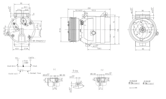 Kompressor, Klimaanlage 12 V HELLA 8FK 366 200-401 Bild Kompressor, Klimaanlage 12 V HELLA 8FK 366 200-401