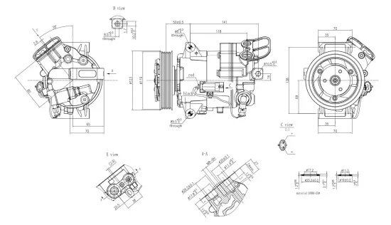 Kompressor, Klimaanlage 12 V HELLA 8FK 366 200-431 Bild Kompressor, Klimaanlage 12 V HELLA 8FK 366 200-431
