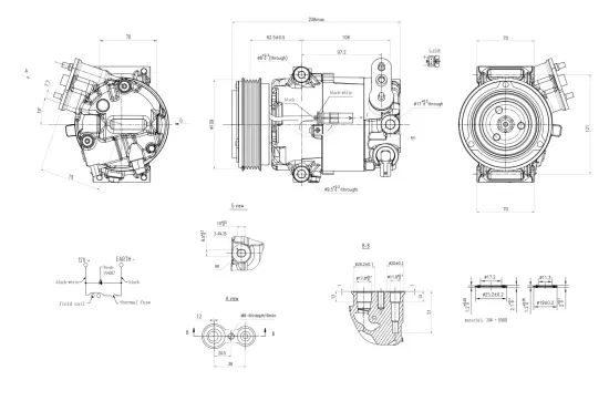 Kompressor, Klimaanlage 12 V HELLA 8FK 366 200-521 Bild Kompressor, Klimaanlage 12 V HELLA 8FK 366 200-521