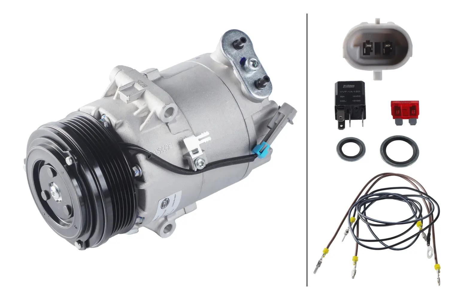 Kompressor, Klimaanlage 12 V HELLA 8FK 366 200-541