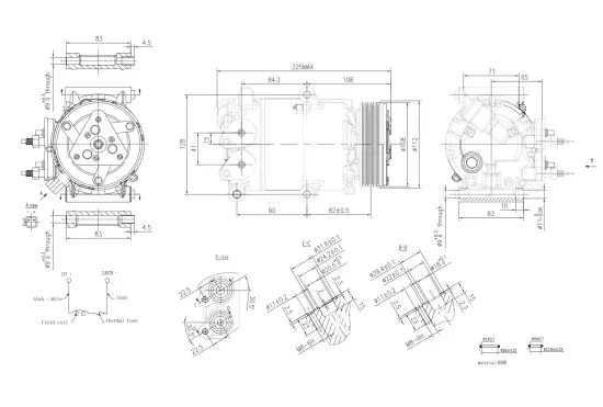 Kompressor, Klimaanlage 12 V HELLA 8FK 366 200-571 Bild Kompressor, Klimaanlage 12 V HELLA 8FK 366 200-571