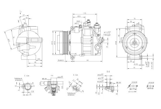Kompressor, Klimaanlage 12 V HELLA 8FK 366 200-611 Bild Kompressor, Klimaanlage 12 V HELLA 8FK 366 200-611