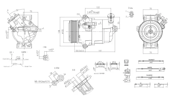 Kompressor, Klimaanlage 12 V HELLA 8FK 366 200-701 Bild Kompressor, Klimaanlage 12 V HELLA 8FK 366 200-701