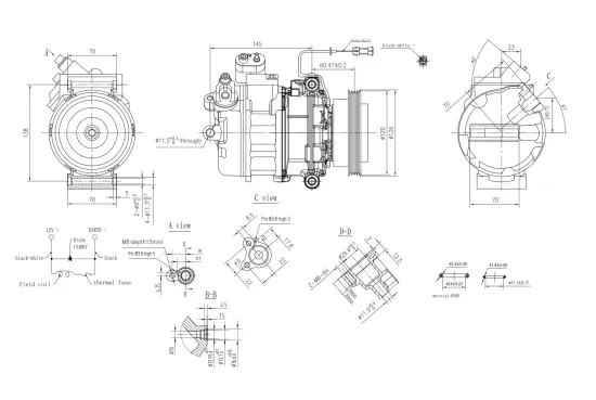 Kompressor, Klimaanlage 12 V HELLA 8FK 366 200-831 Bild Kompressor, Klimaanlage 12 V HELLA 8FK 366 200-831