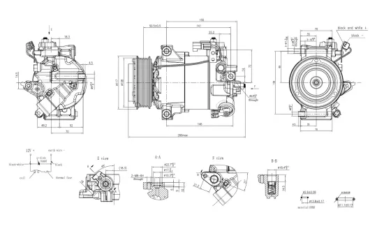 Kompressor, Klimaanlage 12 V HELLA 8FK 366 200-841 Bild Kompressor, Klimaanlage 12 V HELLA 8FK 366 200-841