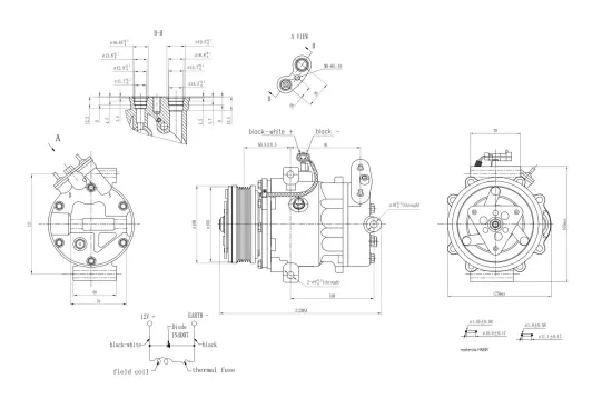 Kompressor, Klimaanlage 12 V HELLA 8FK 366 200-911 Bild Kompressor, Klimaanlage 12 V HELLA 8FK 366 200-911