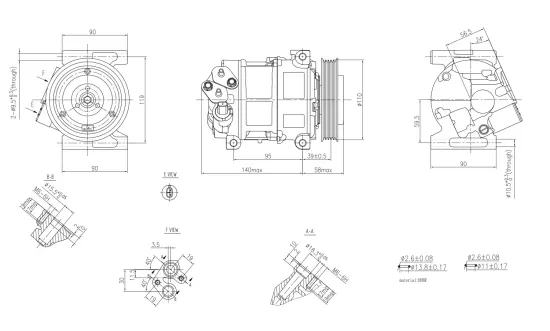 Kompressor, Klimaanlage 12 V HELLA 8FK 366 200-941 Bild Kompressor, Klimaanlage 12 V HELLA 8FK 366 200-941