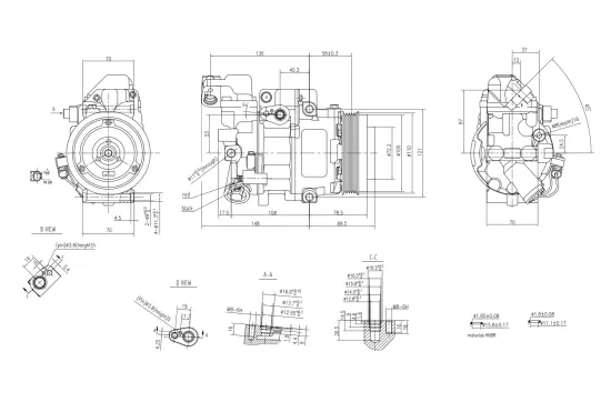 Kompressor, Klimaanlage 12 V HELLA 8FK 366 200-971 Bild Kompressor, Klimaanlage 12 V HELLA 8FK 366 200-971