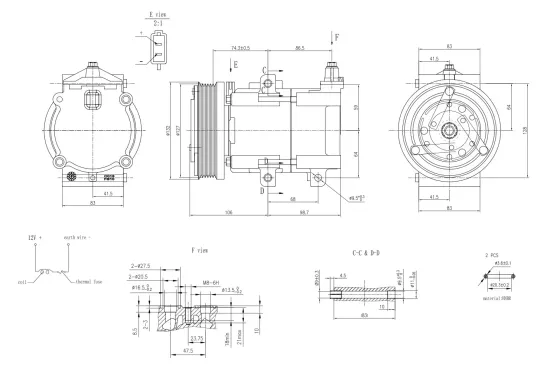 Kompressor, Klimaanlage 12 V HELLA 8FK 366 201-061 Bild Kompressor, Klimaanlage 12 V HELLA 8FK 366 201-061
