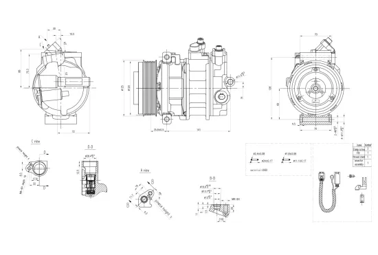 Kompressor, Klimaanlage 12 V HELLA 8FK 366 201-081 Bild Kompressor, Klimaanlage 12 V HELLA 8FK 366 201-081