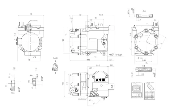 Kompressor, Klimaanlage 12 V HELLA 8FK 366 201-161 Bild Kompressor, Klimaanlage 12 V HELLA 8FK 366 201-161