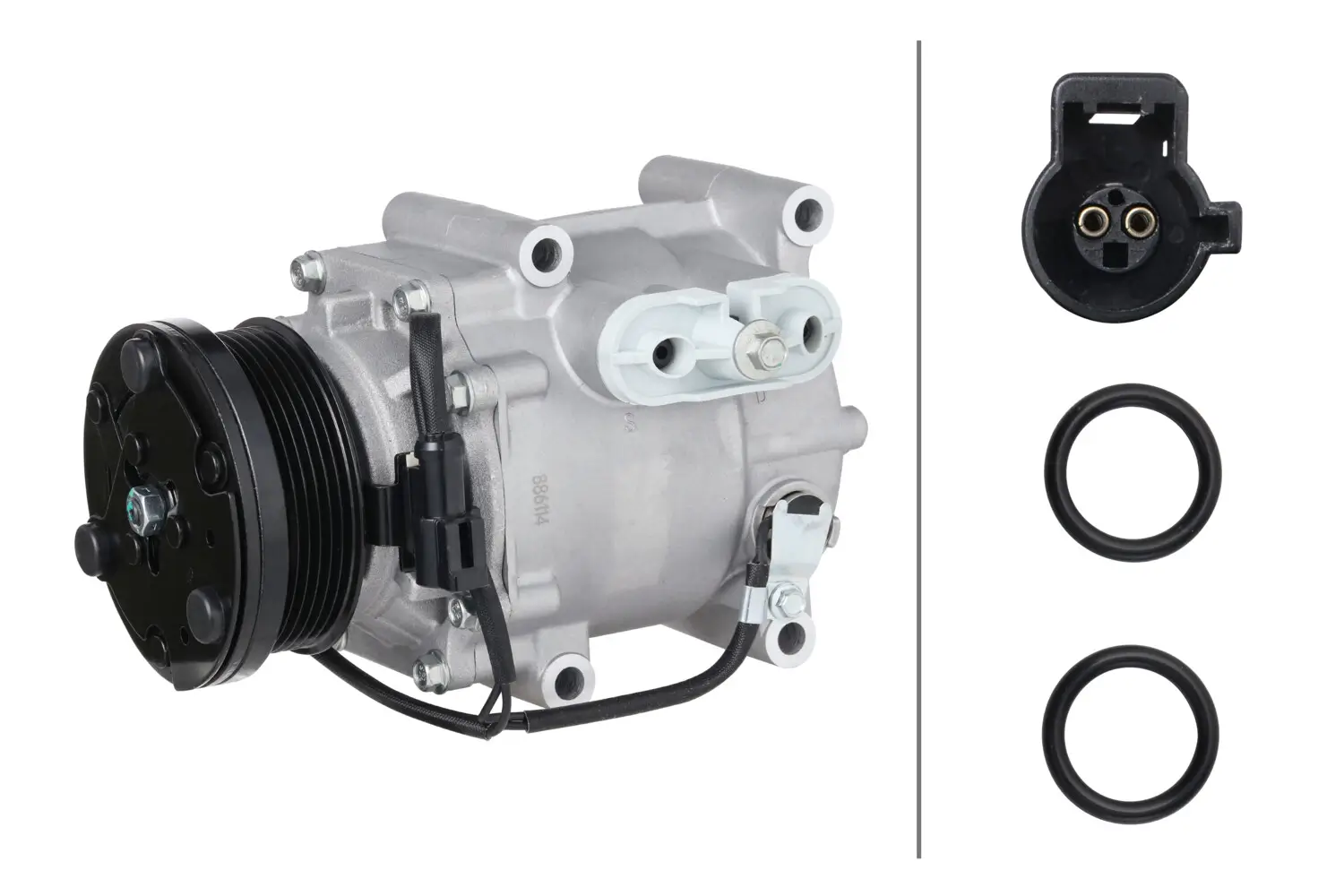 Kompressor, Klimaanlage 12 V HELLA 8FK 366 201-581