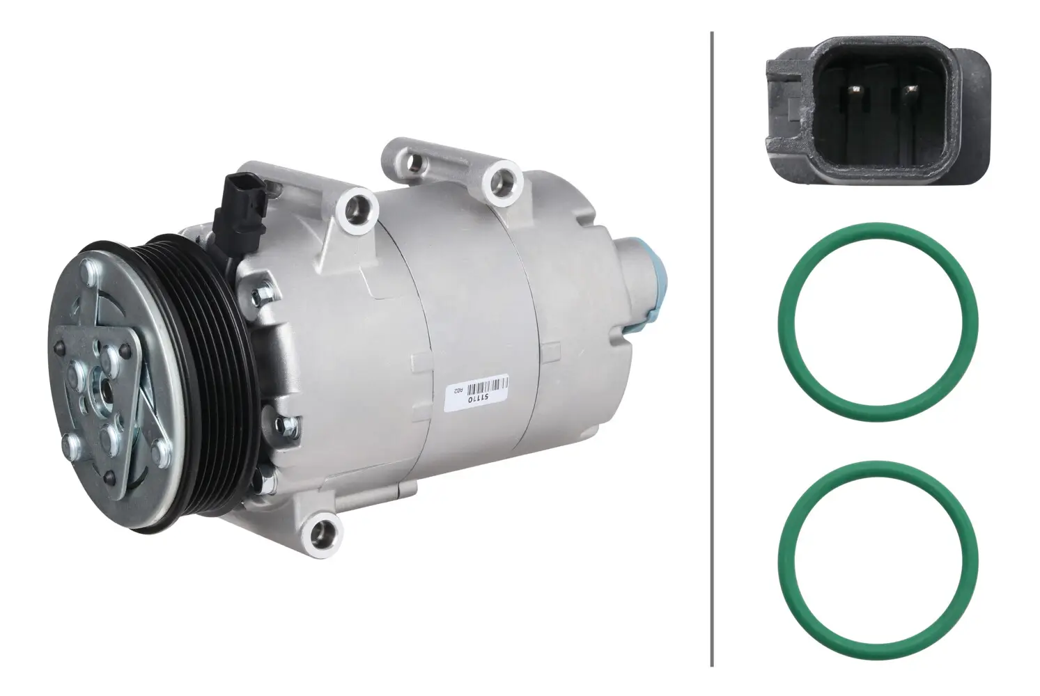 Kompressor, Klimaanlage 12 V HELLA 8FK 366 201-621