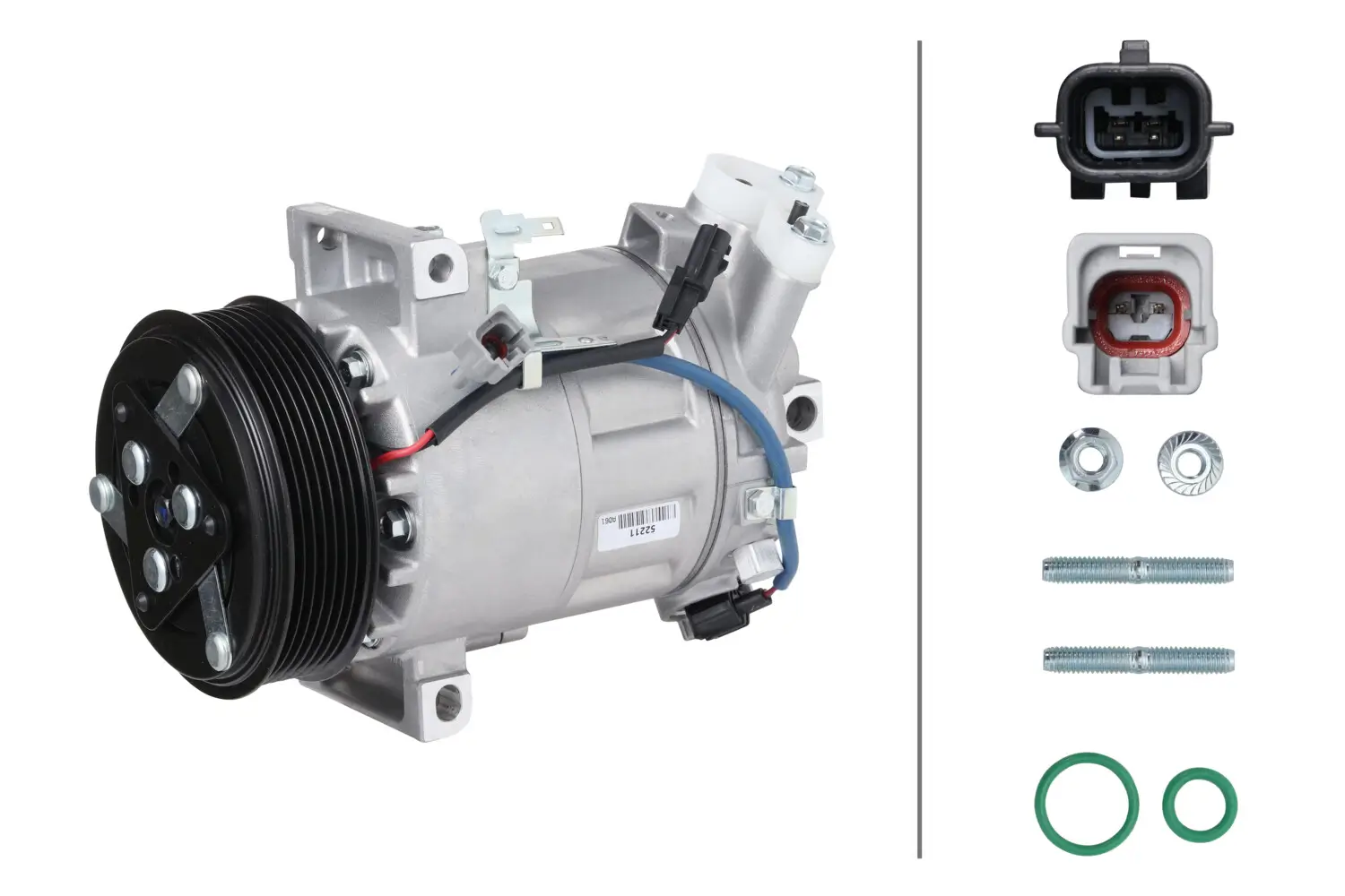 Kompressor, Klimaanlage 12 V HELLA 8FK 366 201-761