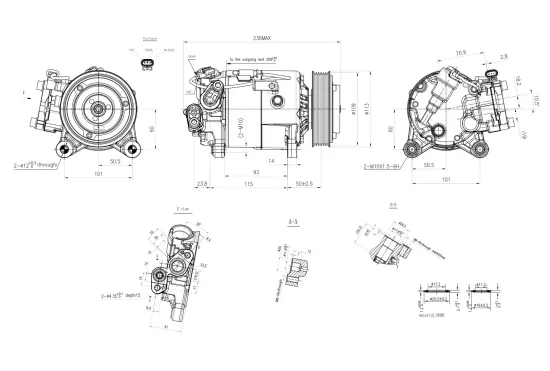 Kompressor, Klimaanlage 12 V HELLA 8FK 366 201-881 Bild Kompressor, Klimaanlage 12 V HELLA 8FK 366 201-881
