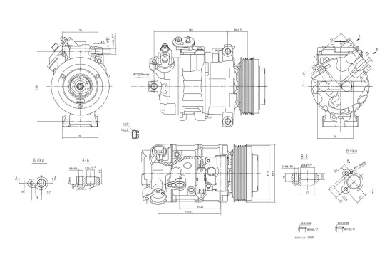 Kompressor, Klimaanlage 12 V HELLA 8FK 366 201-971 Bild Kompressor, Klimaanlage 12 V HELLA 8FK 366 201-971
