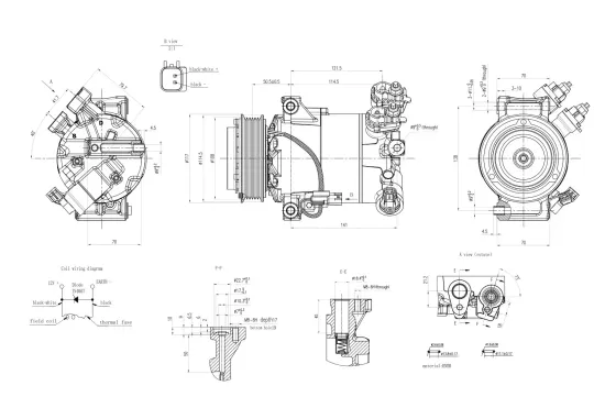 Kompressor, Klimaanlage 12 V HELLA 8FK 366 201-981 Bild Kompressor, Klimaanlage 12 V HELLA 8FK 366 201-981