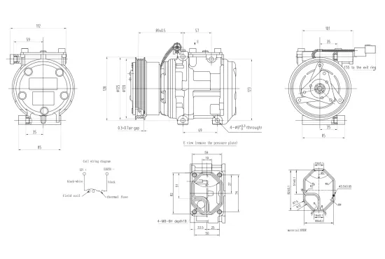 Kompressor, Klimaanlage 12 V HELLA 8FK 366 202-001 Bild Kompressor, Klimaanlage 12 V HELLA 8FK 366 202-001