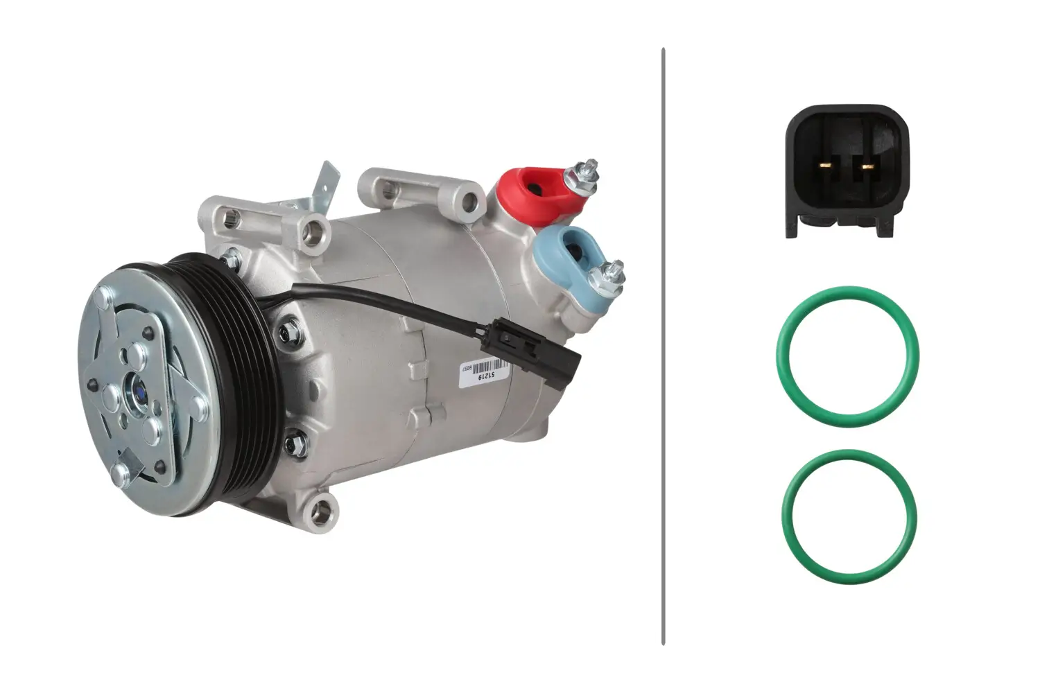 Kompressor, Klimaanlage 12 V HELLA 8FK 366 203-201