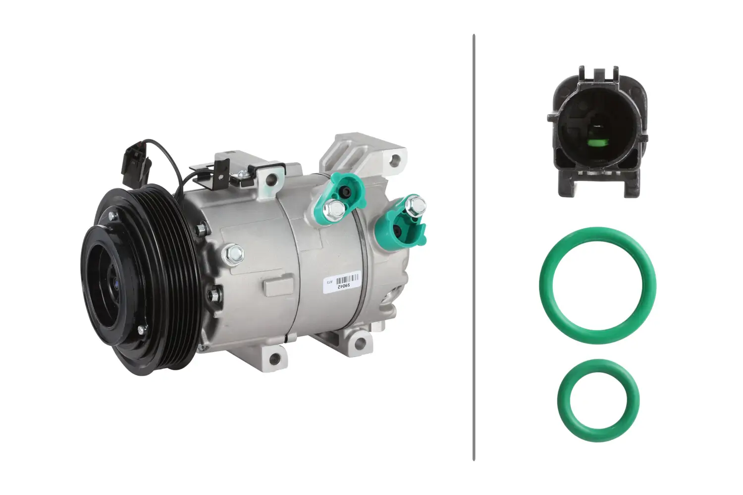Kompressor, Klimaanlage 12 V HELLA 8FK 366 203-671