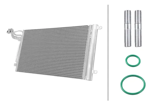 Kondensator, Klimaanlage HELLA 8FC 366 220-951 Bild Kondensator, Klimaanlage HELLA 8FC 366 220-951