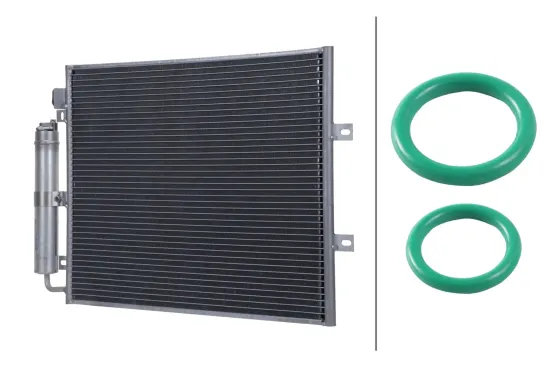 Kondensator, Klimaanlage HELLA 8FC 366 221-161 Bild Kondensator, Klimaanlage HELLA 8FC 366 221-161